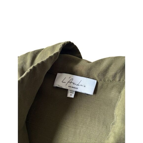 L’Academie Revolve Reed Jumpsuit M No Belt Olive Green - Picture 4 of 11